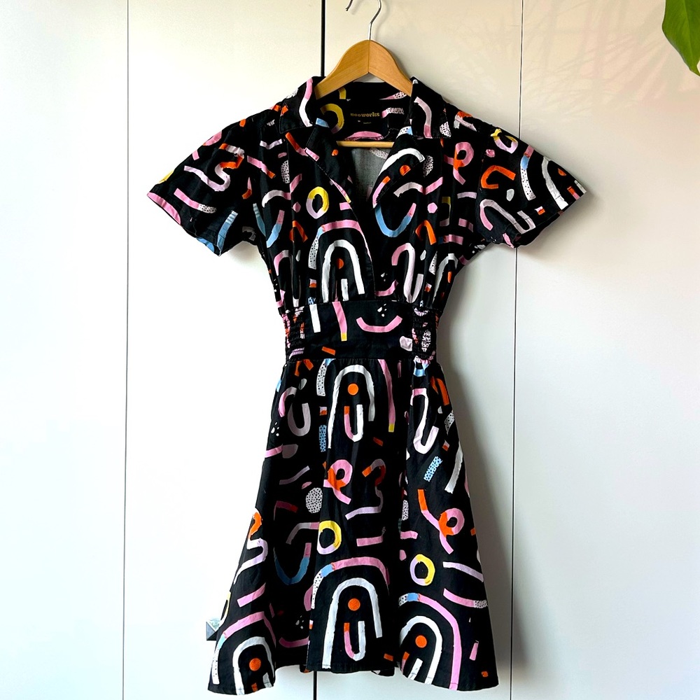 Nooworks rare Candy print, Leah dress, sz medium